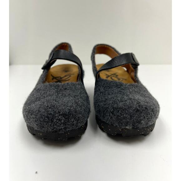 OTBT Prog Mary Jane Felt Wedge Ankle Strap Artsy Travel Comfort Clogs - Size 7 - Picture 4 of 11